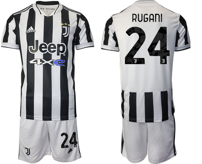 Cheap Men 2021-2022 Club Juventus home white 24 Adidas Soccer Jerseys